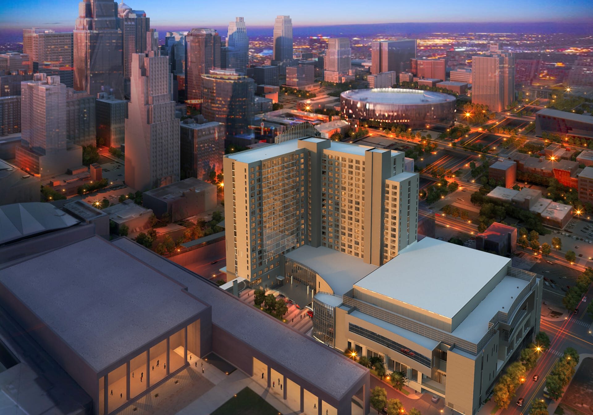 Downtown convention hotel