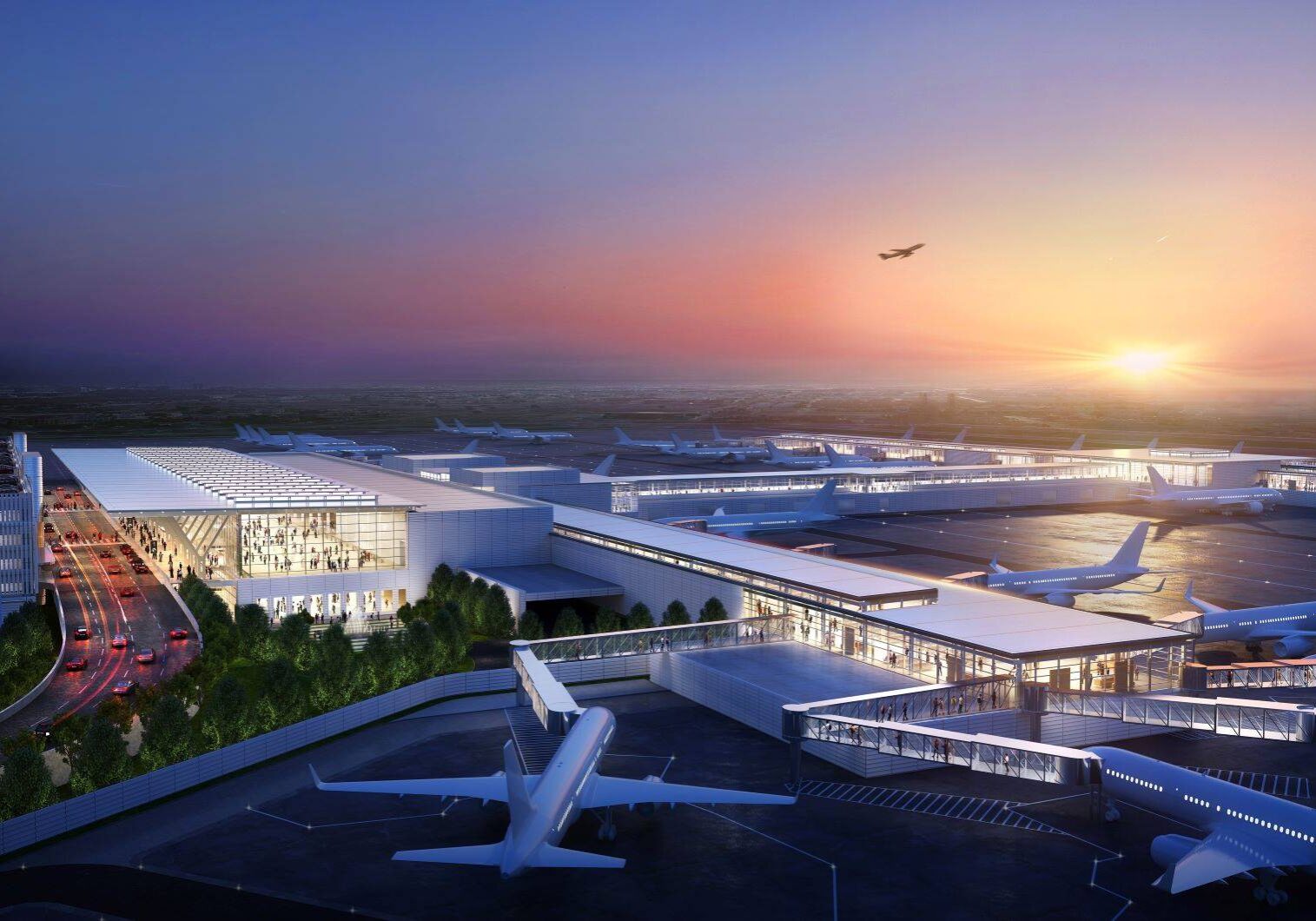 Rendering of new Kansas City International Airport.
