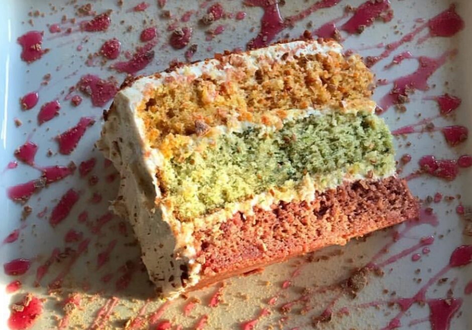 Harvest Spice Cake is on the dessert menu at Silo Modern Farmhouse