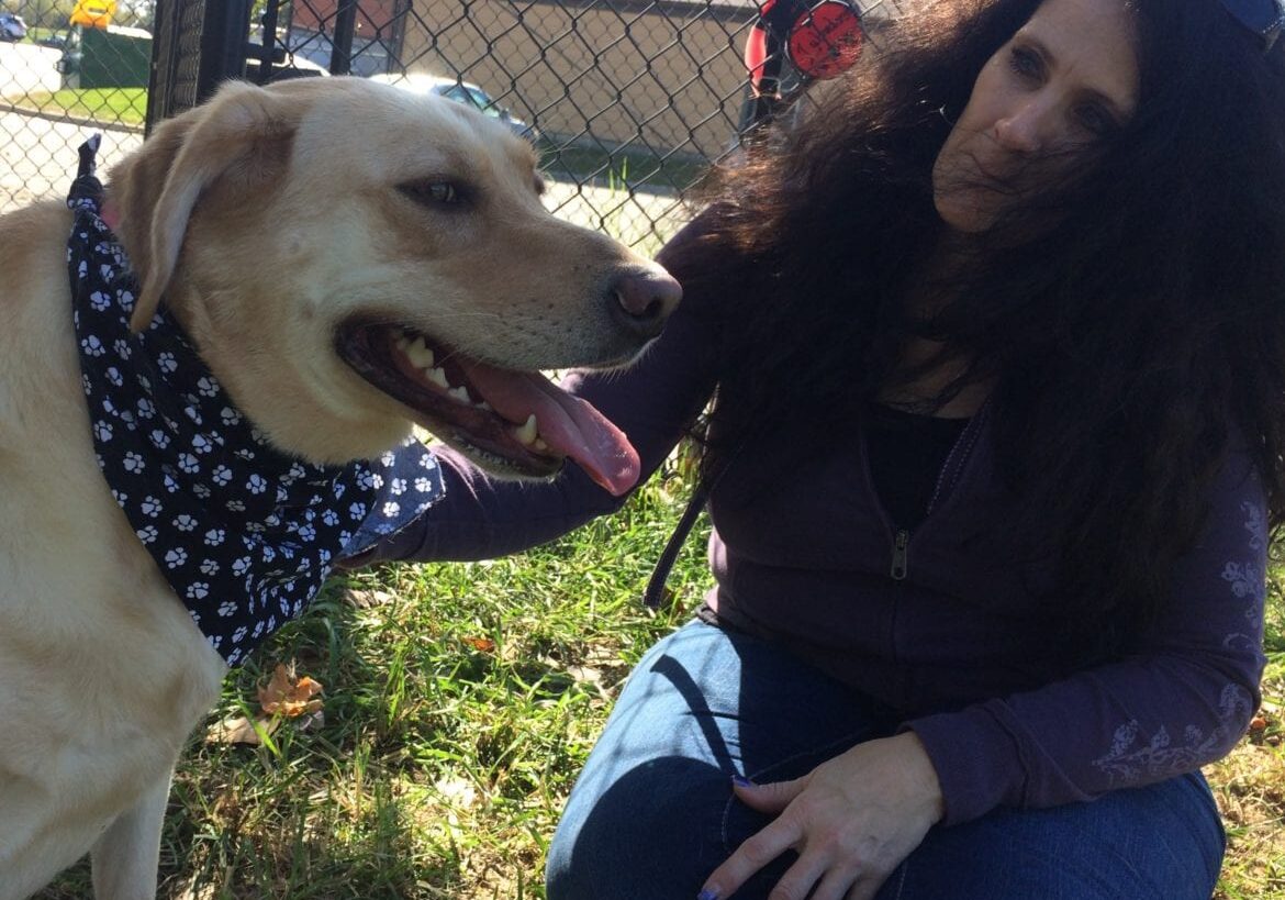 Kimberly Pearson with dog