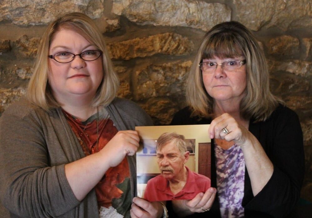 Allen Wagner's family says it took months for his Medicaid application to be approved. His daughter, Amy Flanigan, left, and wife, Charlene Wagner, recalled their frustration as he was moved from hospital to hospital. (Photo : Andy Marso |Heartland Health Monitor)