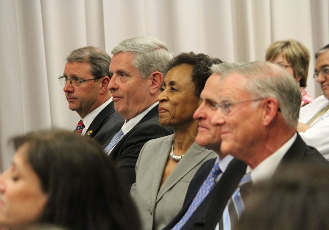 Officials on hand for medical school announcement