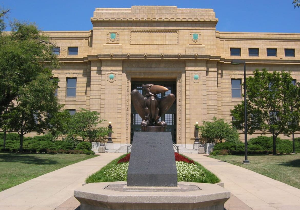 Picture of Strong Hall at the University of Kansas.