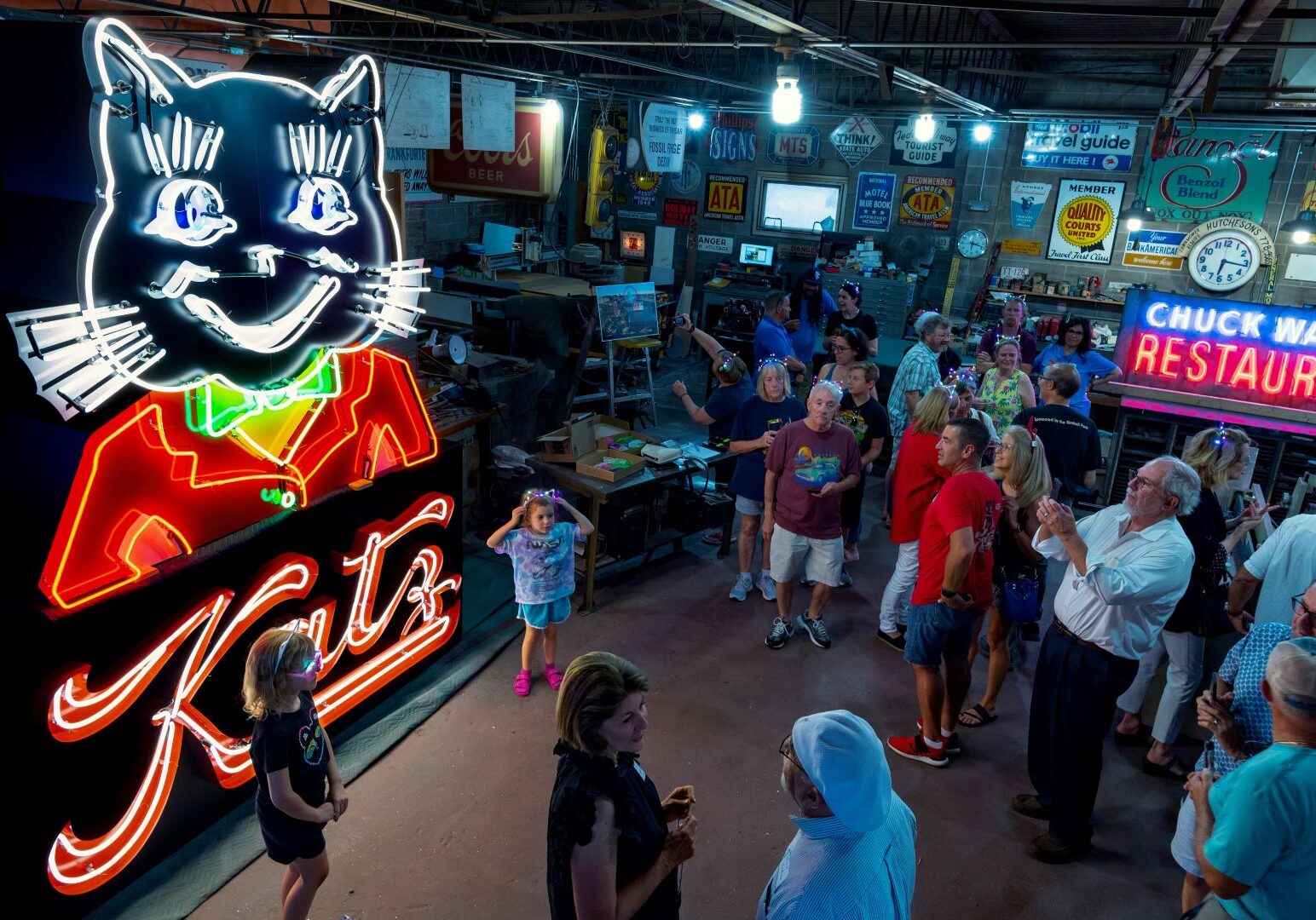 The new Katz Drug Store sign was unveiled recently at Fossil Forge in Lee's Summit.