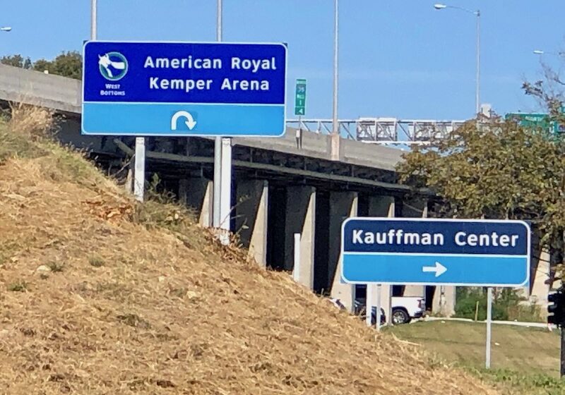 Kemper Arena embankment sign