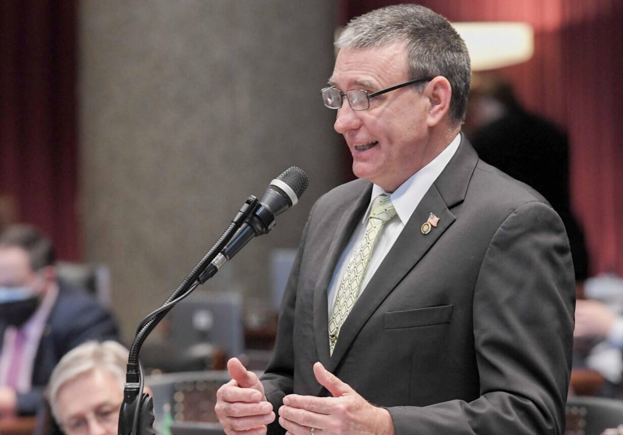 Missouri state Rep. Mike Haffner testifies.