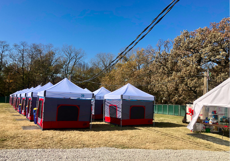 Lawrence homeless camp
