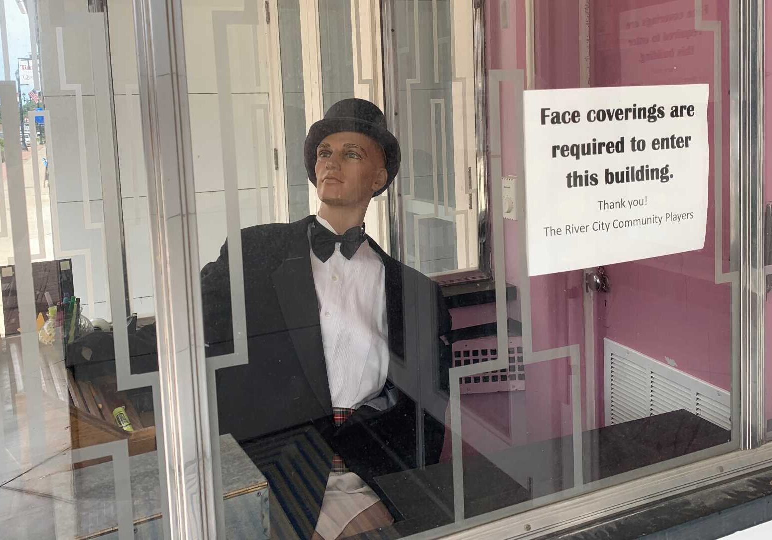 Entrance of the Performing Arts Center in downtown Leavenworth, Kansas