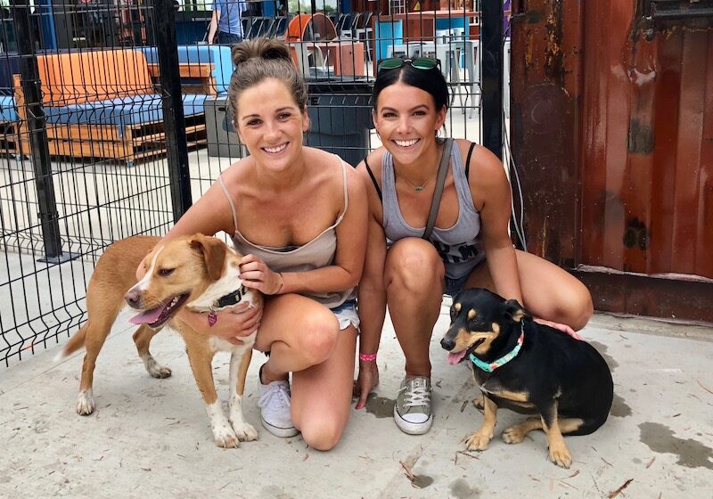 Brooke Laws and Jessica Davies at Bar K