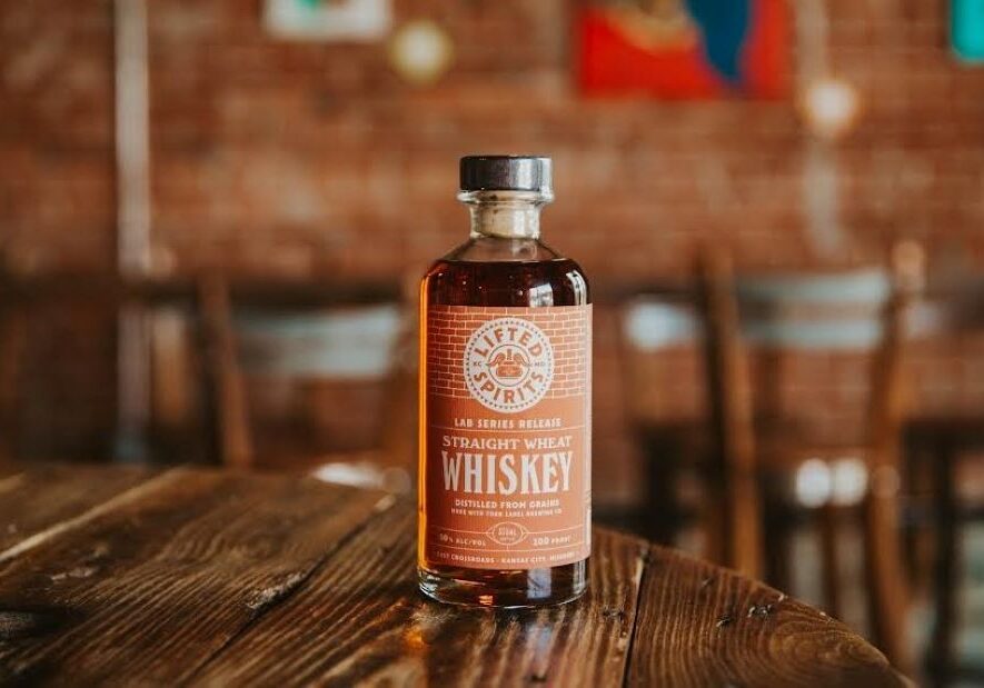Lifted Spirits Straight Wheat Whiskey.