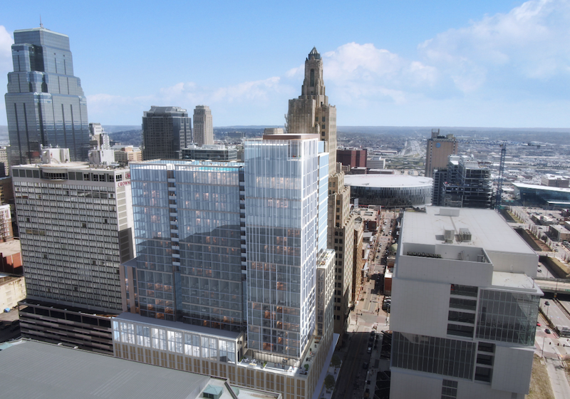 Lux tower looking east