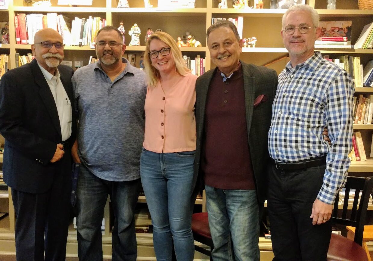 Members of Kansas City’s Muslim-Jewish Advisory Council include, from left, Muhammad Chaudry, Ahsan Latif, Gavriela Geller, Akhtar (Art) Chaudry and Howard Mayer.