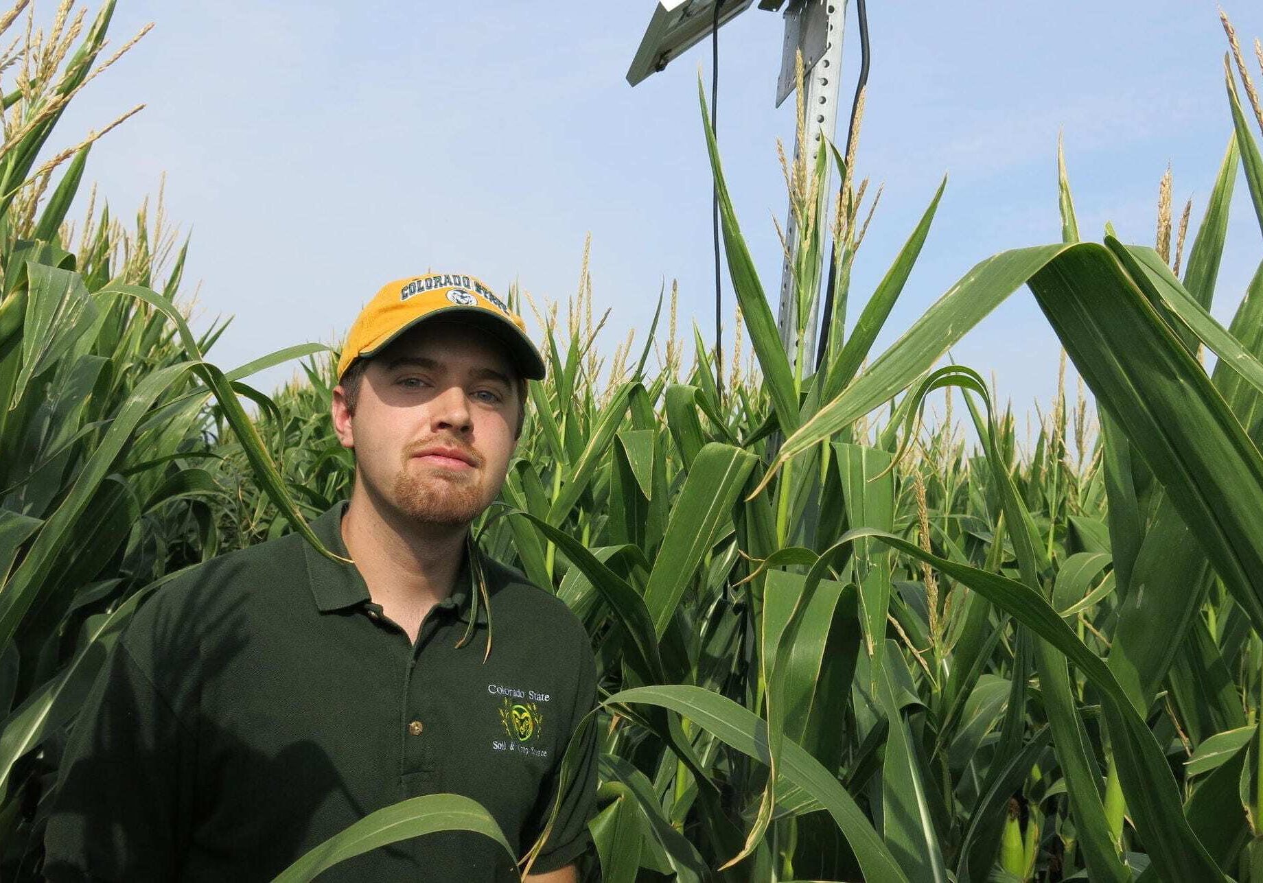After growing up on a farm, researcher Jeff Siegfried wants to use technology to make agriculture more efficient. (Photo: Luke Runyon | Harvest Public Media)