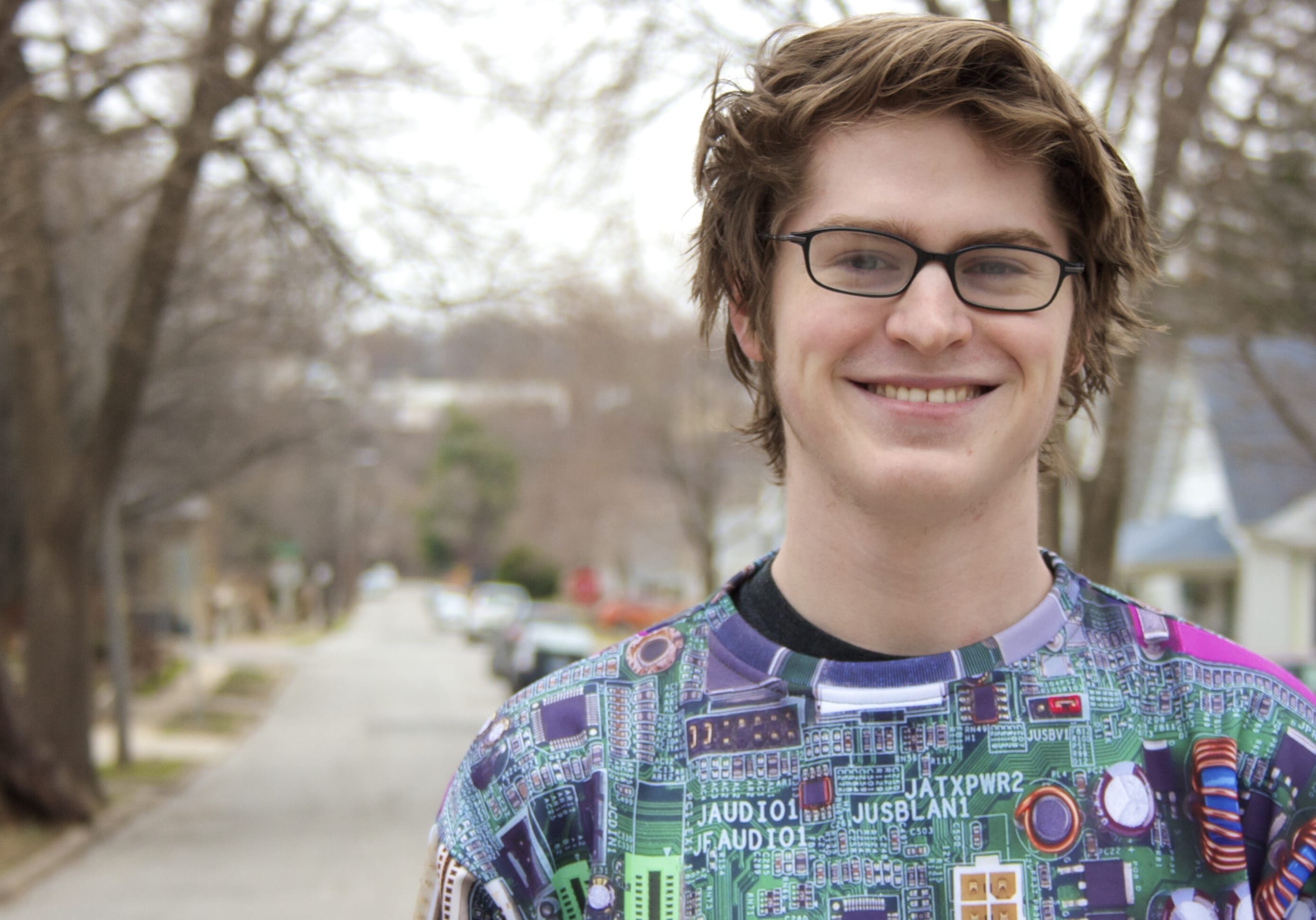 Mike Demarais of Handprint outside his office. Photo credit - Kyle Geary