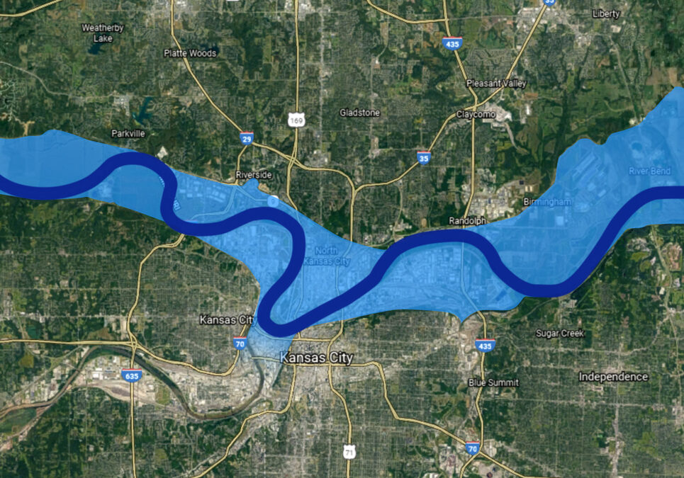 Missouri River channel