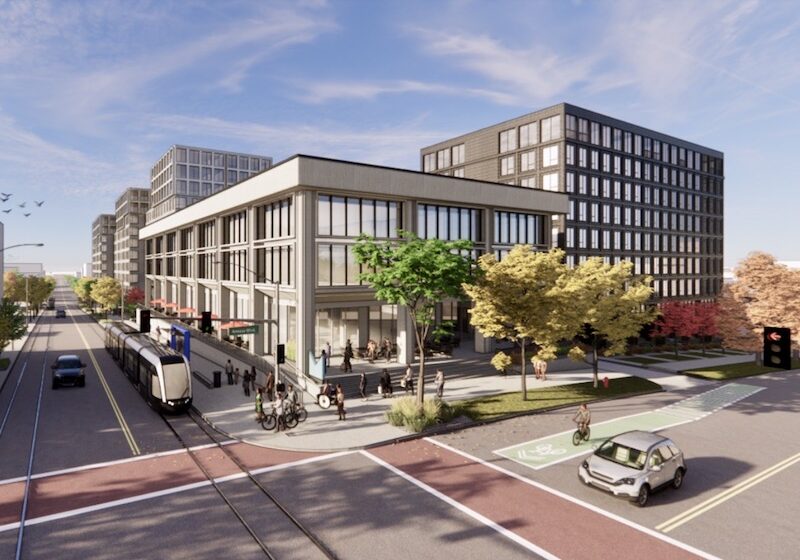 Mac Armour and Main looking southwest