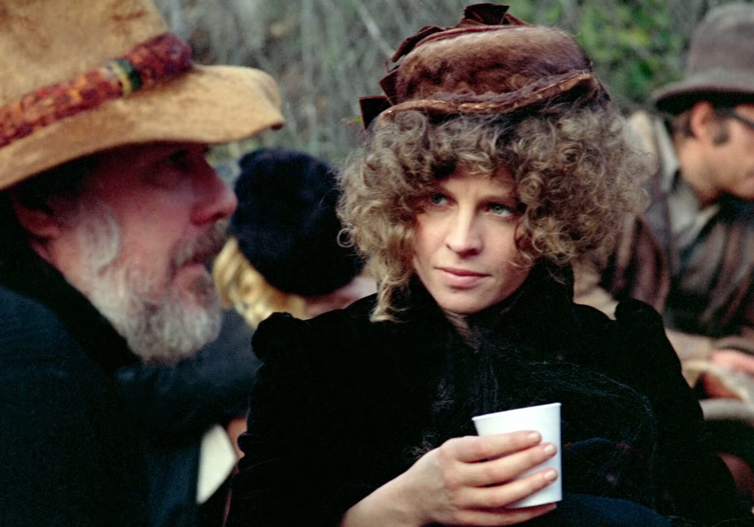 Robert Altman and Julie Christie on the set of "McCabe and Mrs. Miller."
