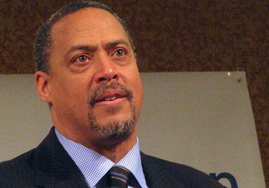 Former Syracuse and NFL quarterback Don McPherson spoke Tuesday at a conference on domestic violence in Topeka.
(Photo: Dave Ranney / Heartland Health Monitor)