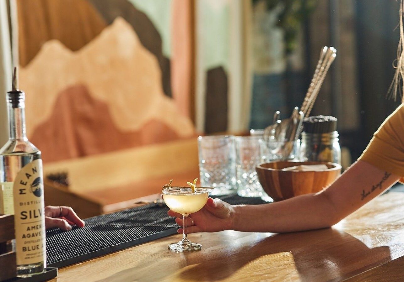 Mean Mule Distilling Co.'s tasting room offers a variety of agave-based spirits.