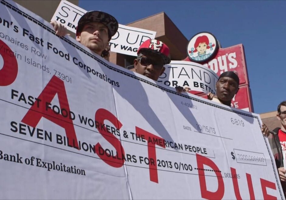 Fast food workers strike in effort to eliminate "poverty wage"