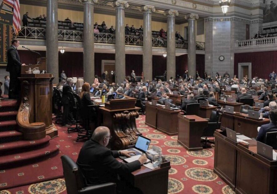The Missouri House chamber during the 2022 legislative session.