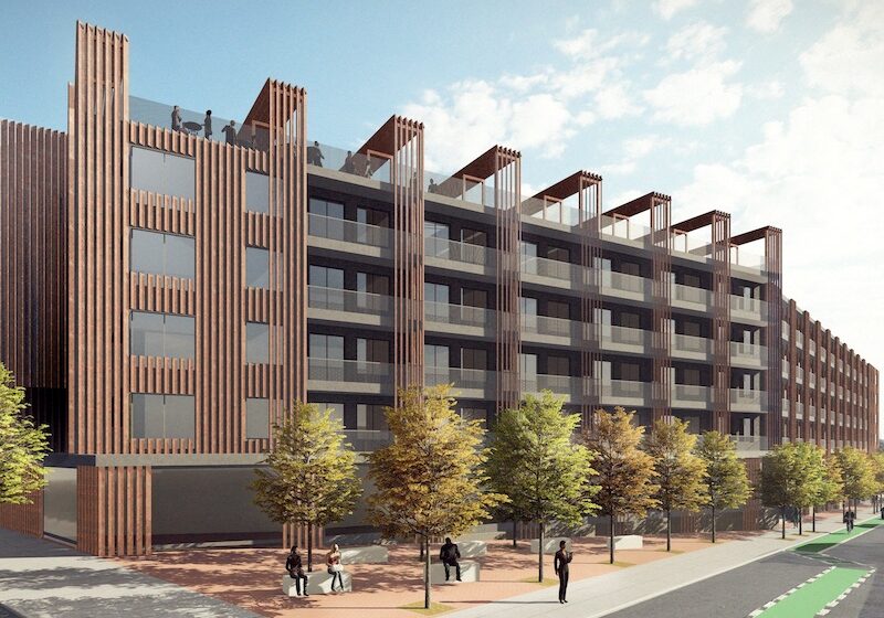 Mohawk at 15th is planned for the southeast of Truman Road and Holmes. (Rendering by DRAW architecture + urban design)