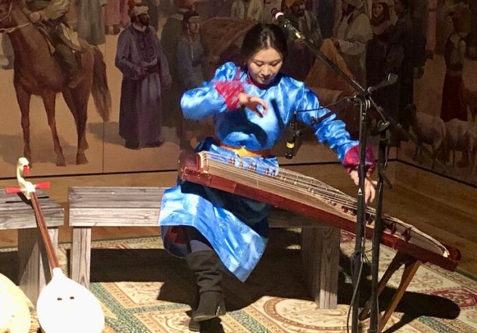 The Genghis Khan exhibition at Union Station also features live performances by Mongolian musicians.