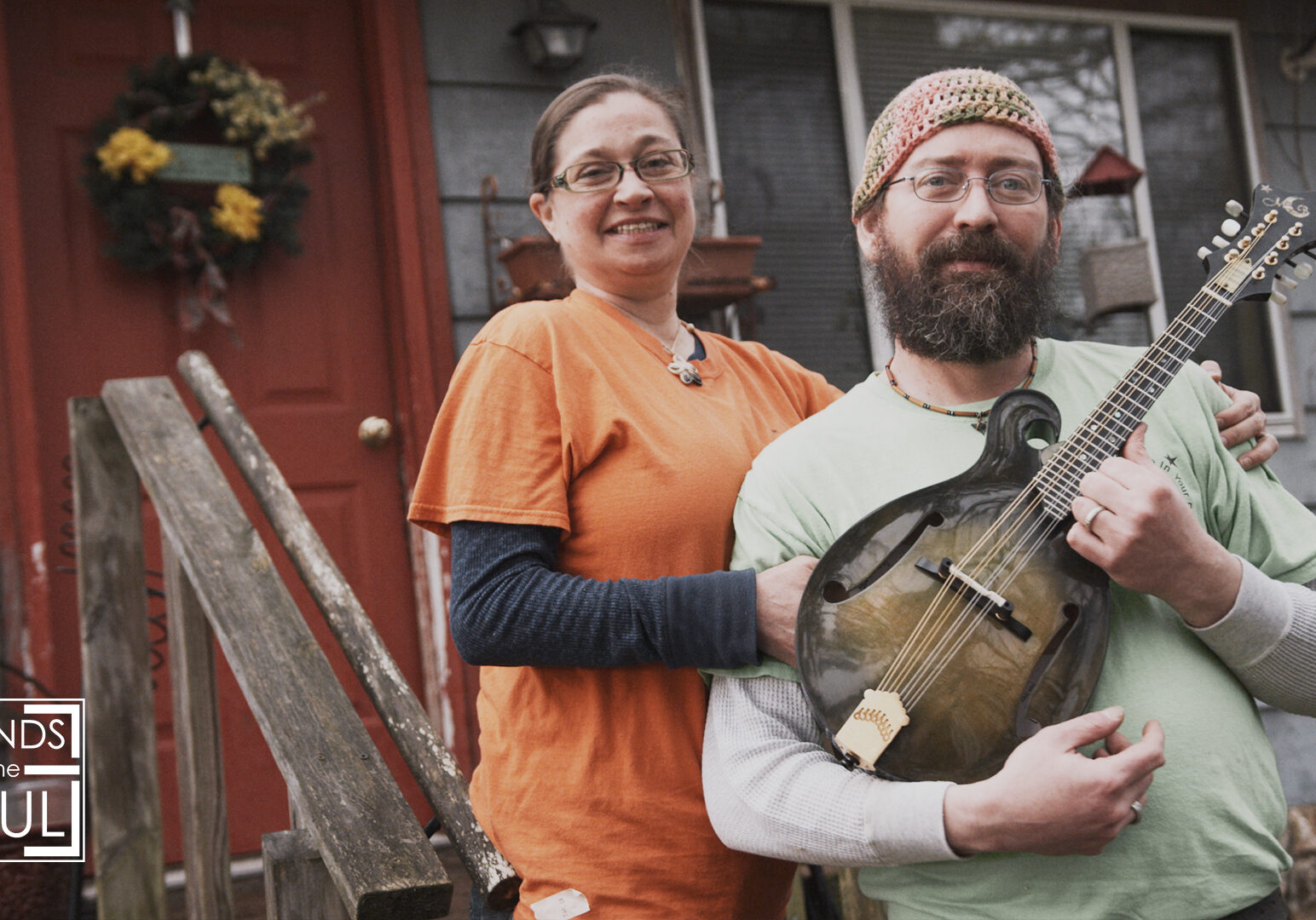 Bobbie Cirillo and Glenn Robertson of Moon Beam Mandolins.