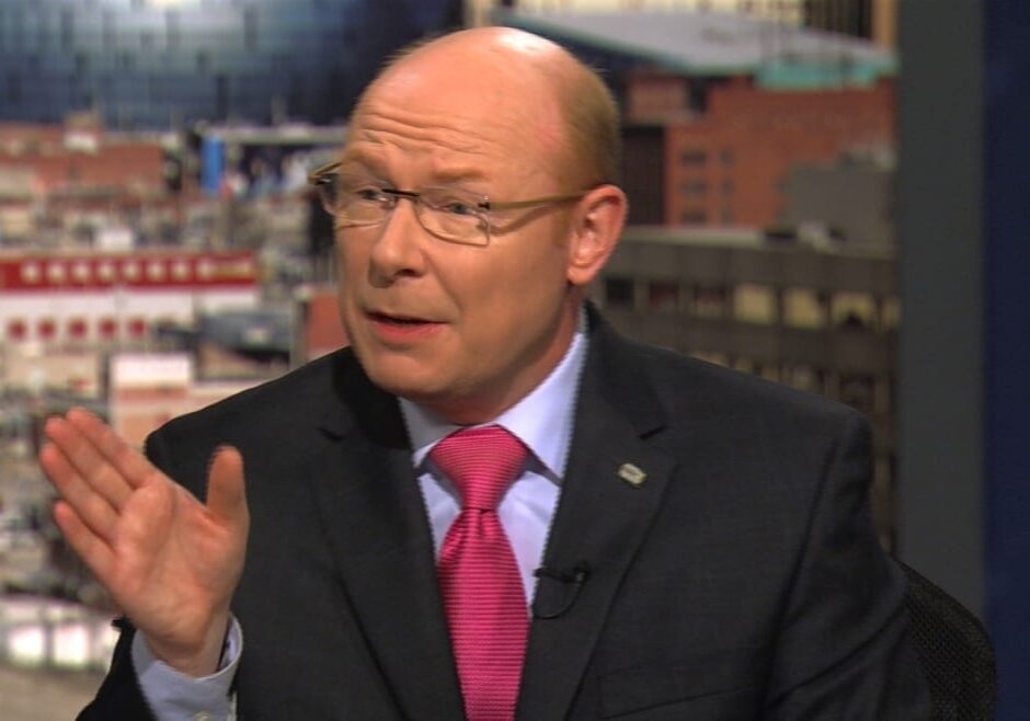 Nick Haines on the set of Kansas City Week In Review