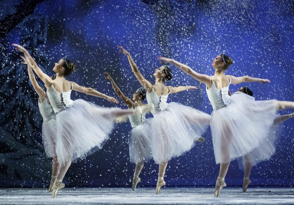 Ballerinas on stage.