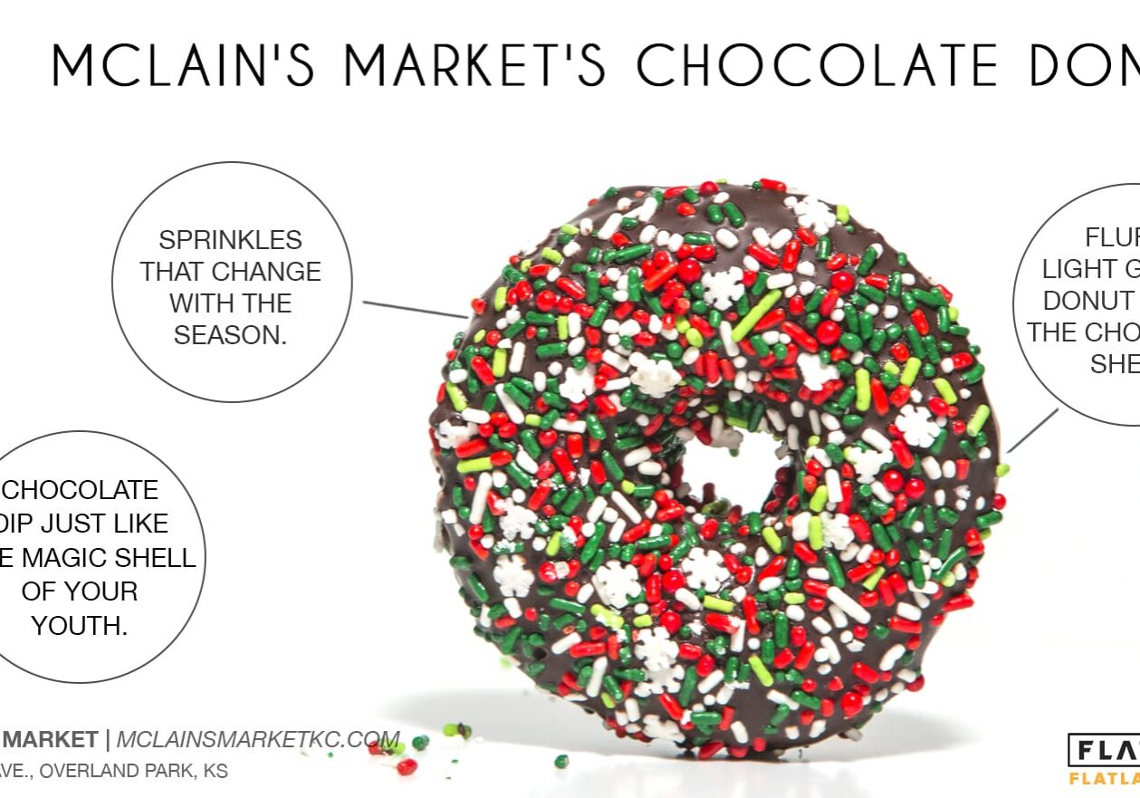 mclain's market's chocolate donut