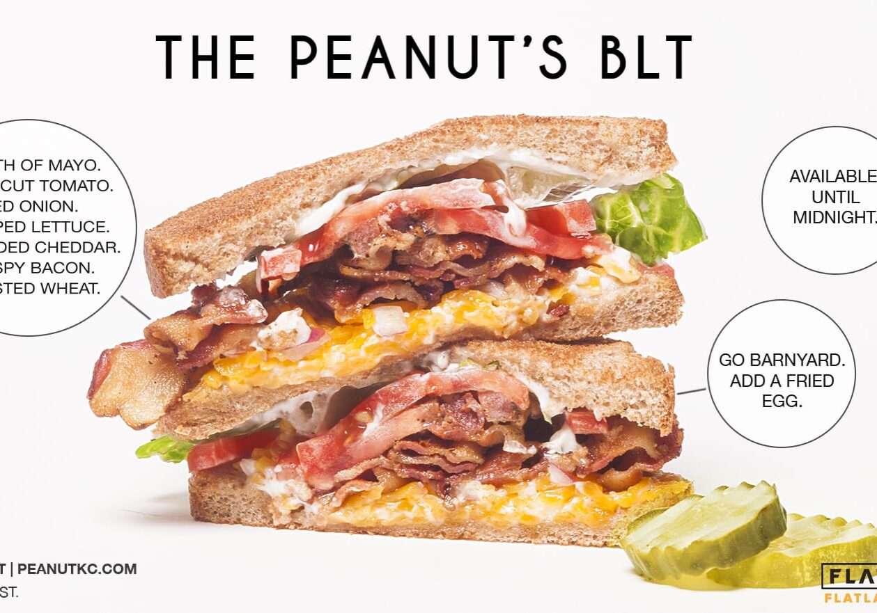 A picture of a BLT sandwich