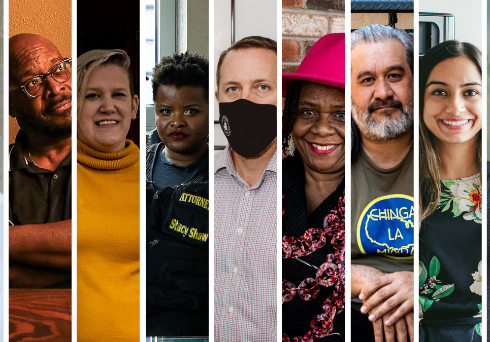 Photo illustration of Kansas Citians reflecting on the past year of life during a pandemic.