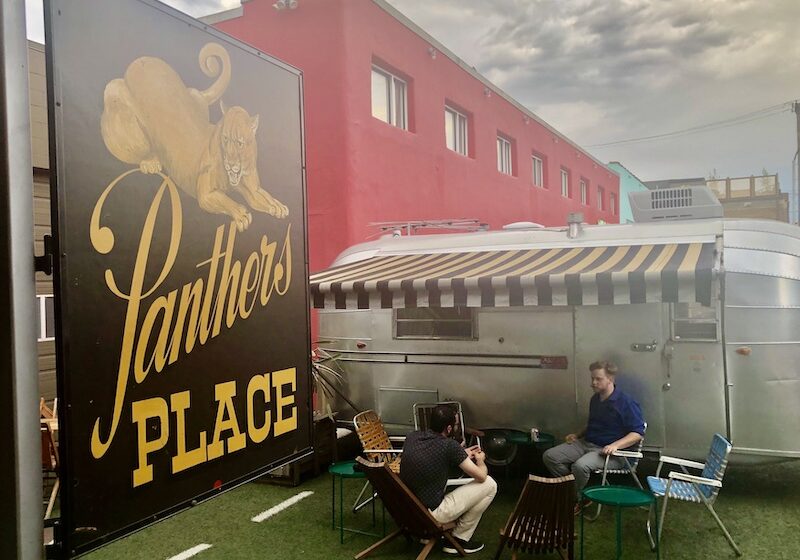 Panthers Place sign front lawn