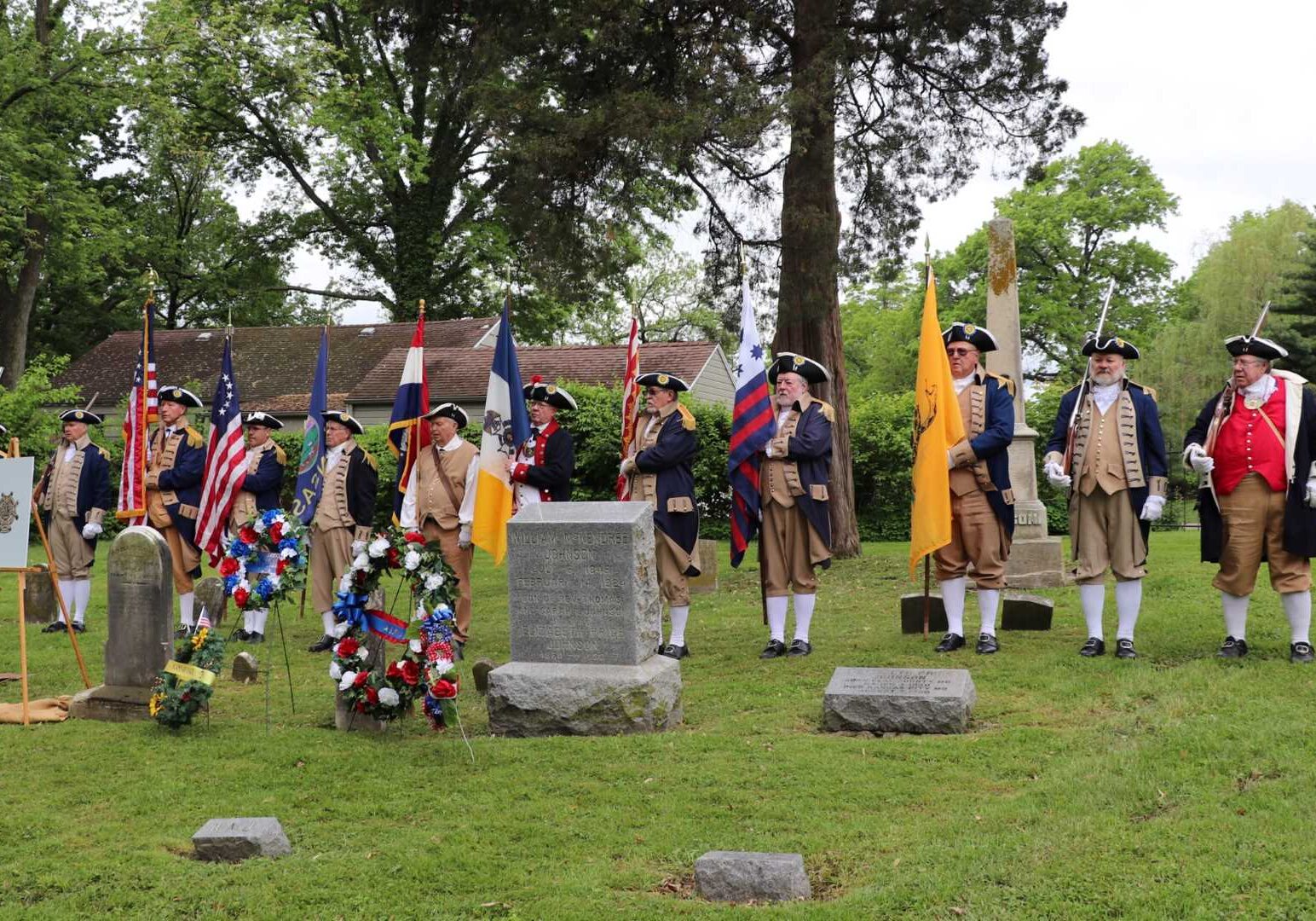 Sons of the American Revolution honored Sarah Ruddell Davis, buried in Fairway.