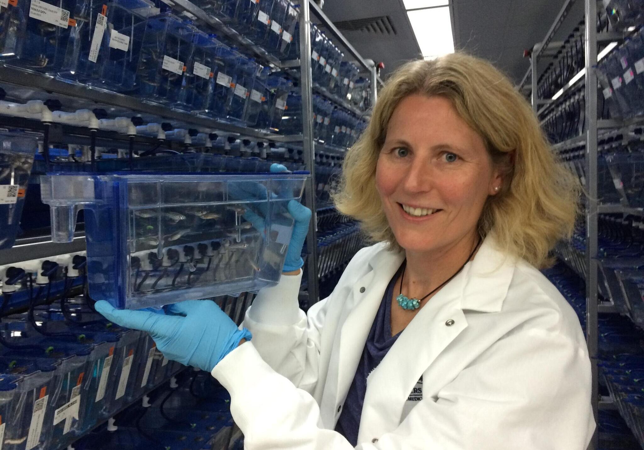 Dr. Tatjana Piostrowski's research focuses on links between the zebrafish and restoring human hearing loss. (Photo: Alex Smith | Heartland Health Monitor)
