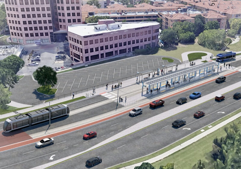 Plaza streetcar stop