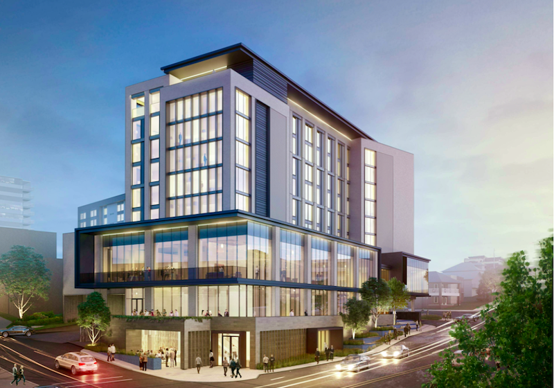 Plaza hotel looking northwest