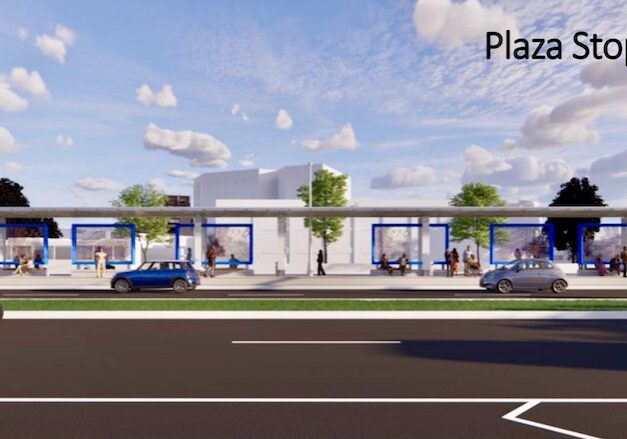 Plaza streetcar stop