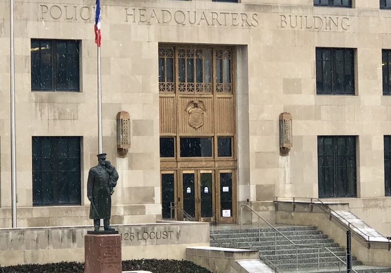 Kansas City Police Department headquarters entrance.