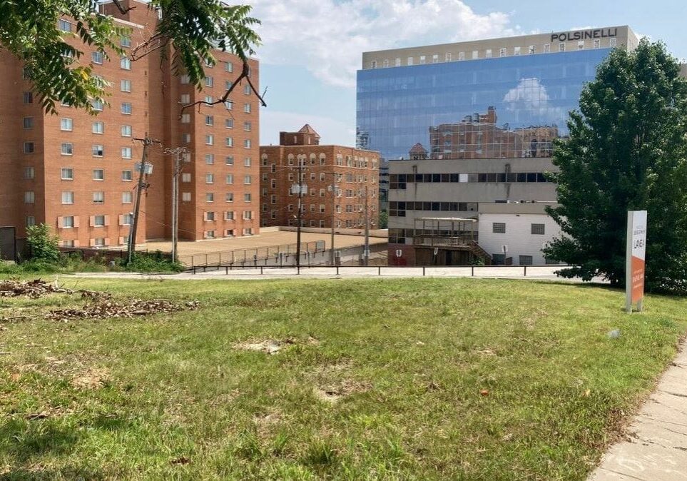 Site of the proposed 4711 Belleview project west of the Country Club Plaza.