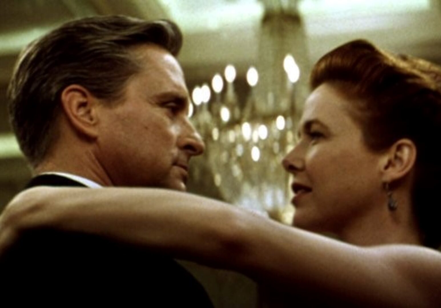 Michael Douglas and Annette Bening in "The American President."