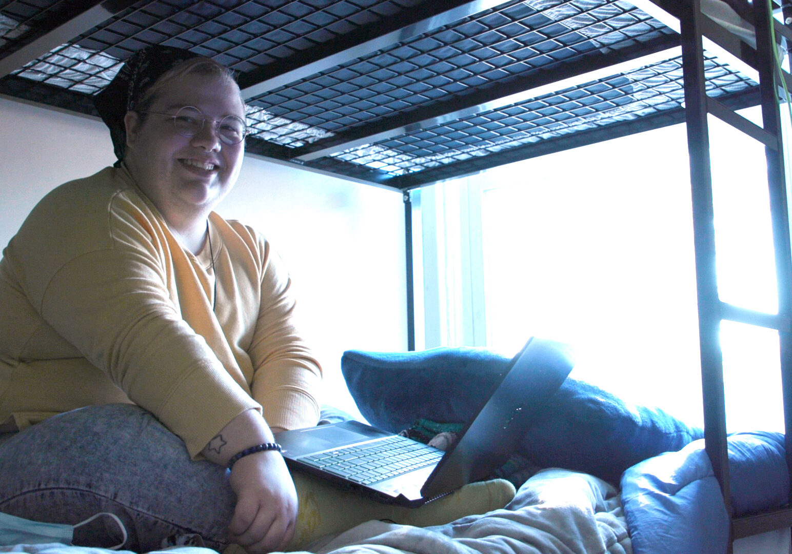 Xander Stephens found help at Pride Haven, an overnight shelter that serves homeless LGBTQ people.