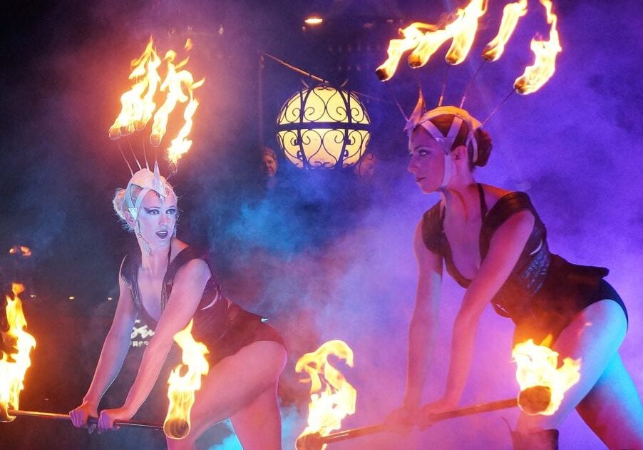 Quixotic performers at the Waterfire festival.