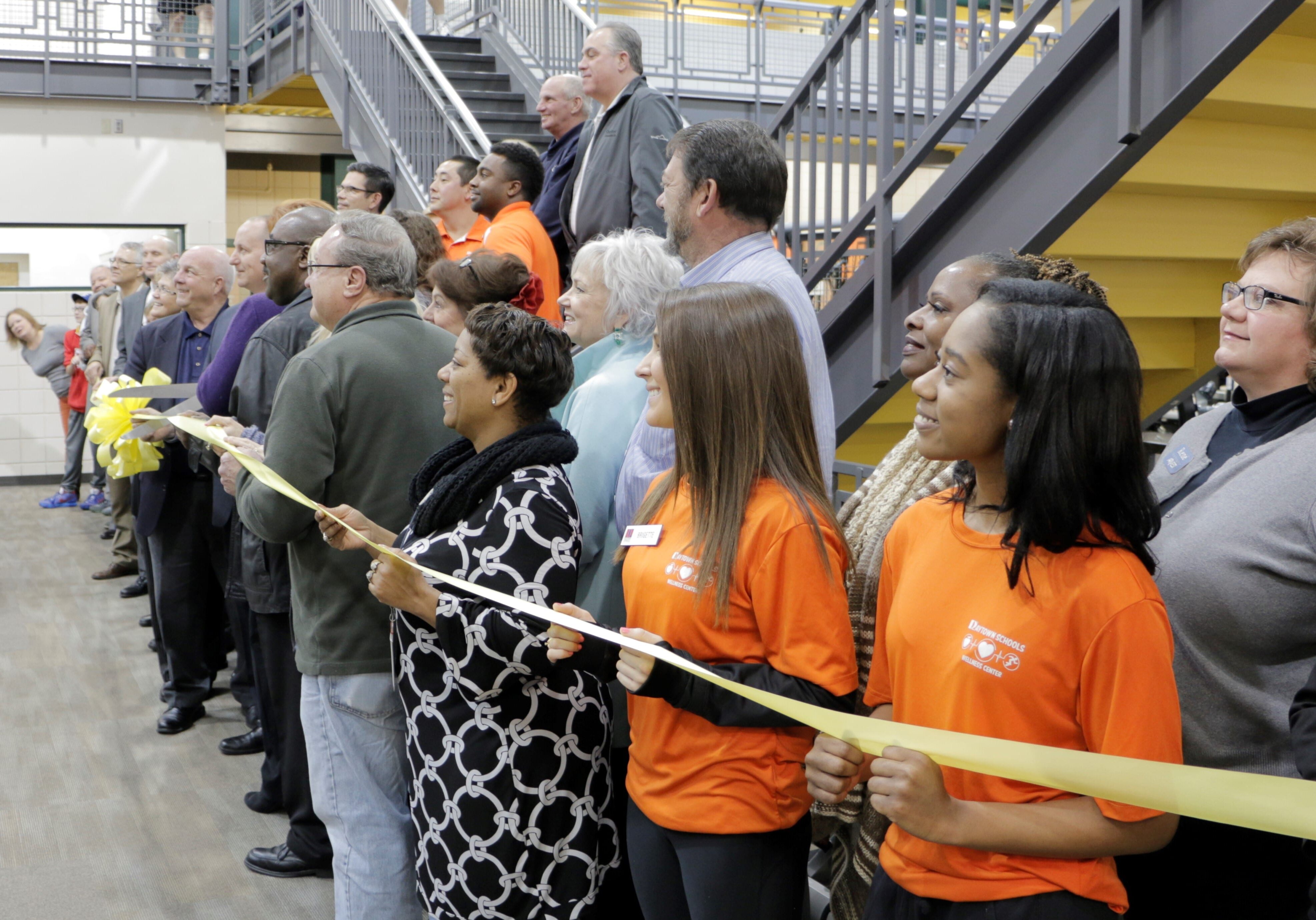 group shot of ribbon cutting