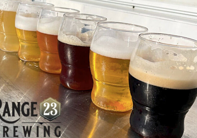 Seven glasses of Range 23 beers in a row.