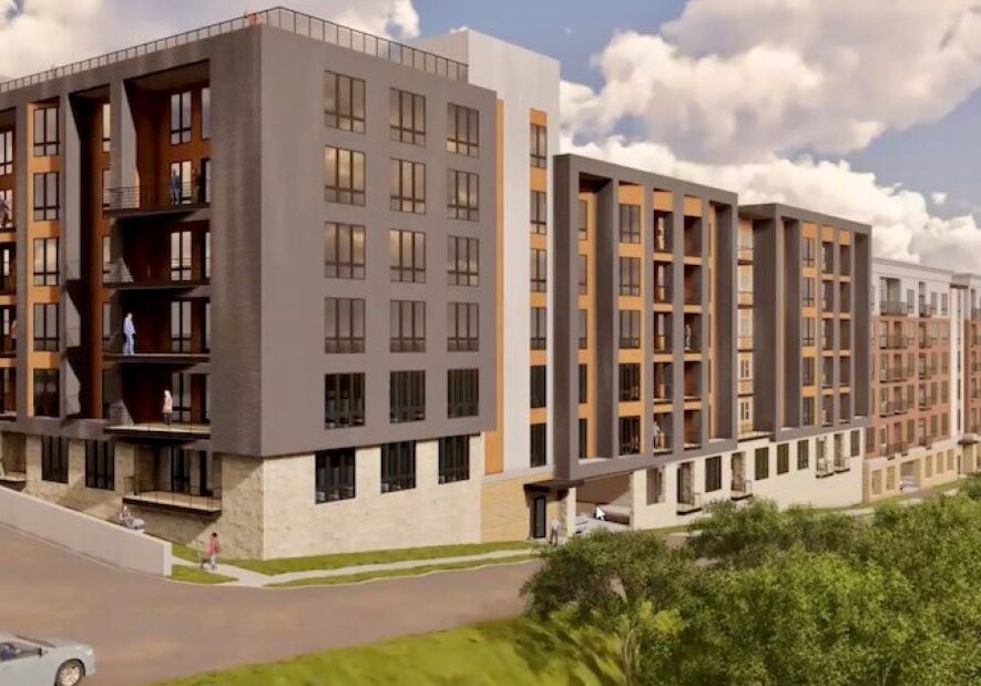 NorthPoint Development wants to build a 385-unit apartment project at the current site of the old Trinity Lutheran Hospital complex.