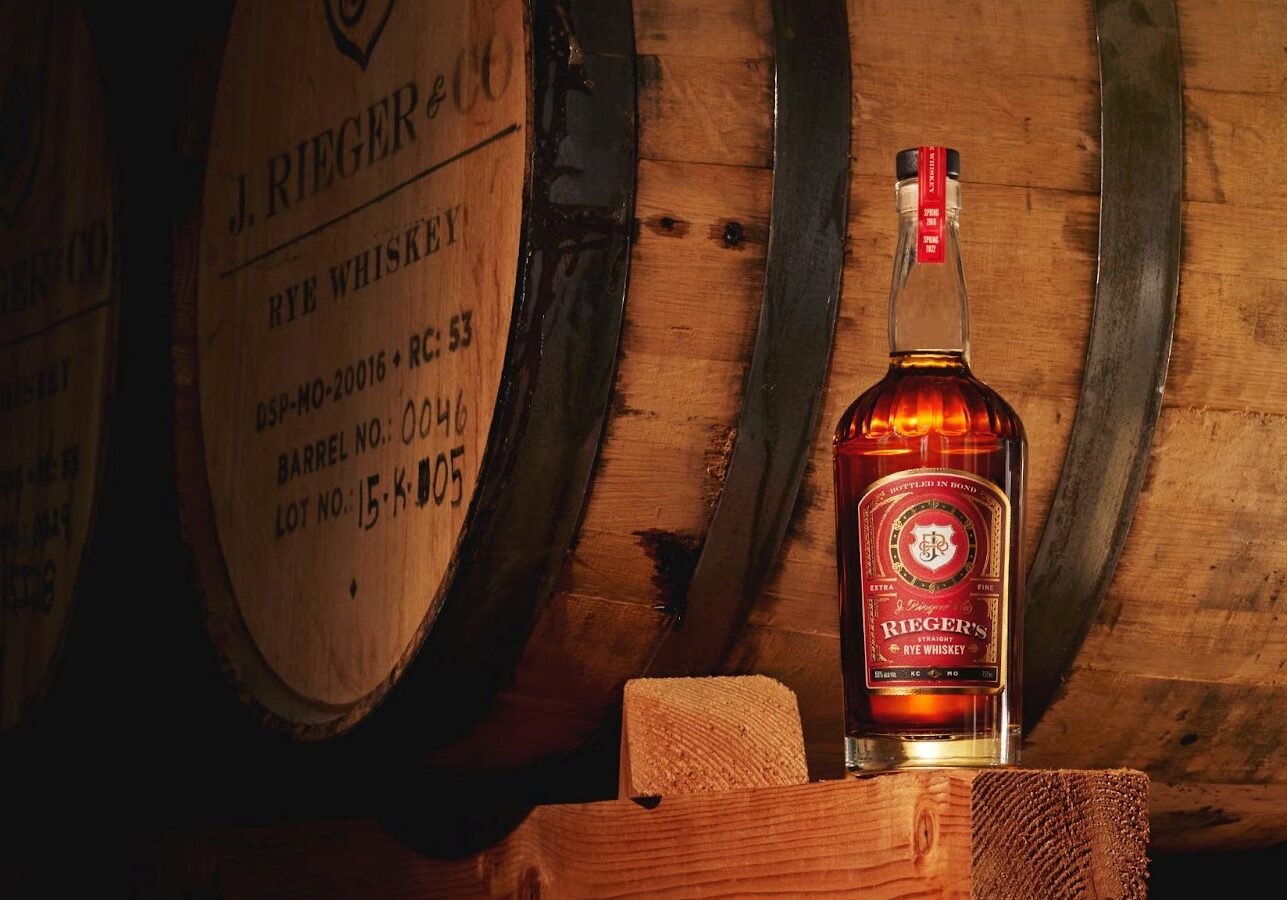 J. Rieger’s Bond Straight Rye Whiskey hits shelves soon.