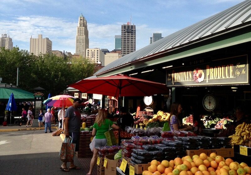 River Market downtown skyline