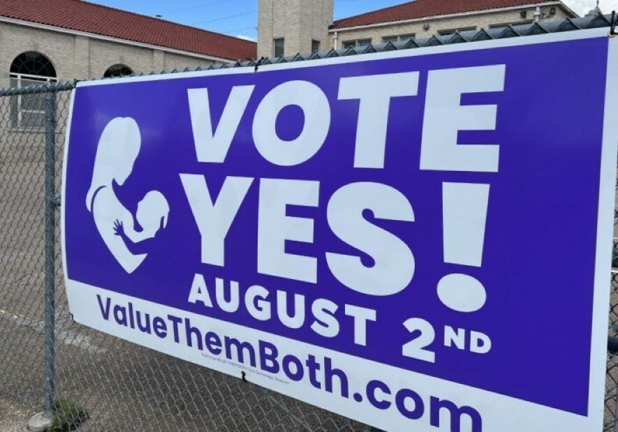 Value Them Both campaign sign